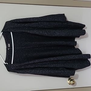 Women's oversized sparkly cardigan